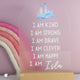 Personalised Self Affirmation Plaque Enchanted Castle