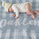 Gingham Personalised Knit Blanket