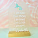 Personalised Self Affirmation Plaque Mermaid Wishes