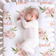 Floral Personalised Cot Sheet