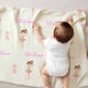 Ballerina Personalised Minky Blanket