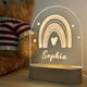 Personalised Night Light Rainbow