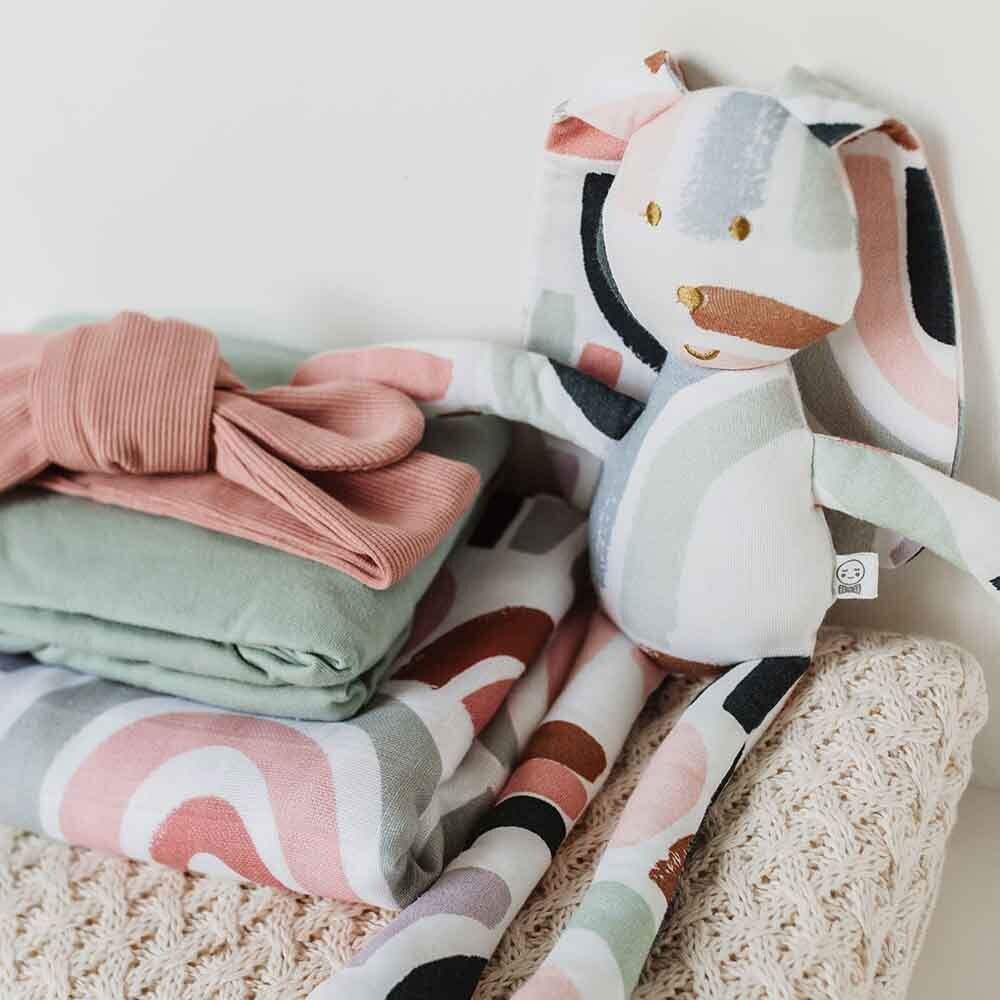 Snuggle Hunny Bunny Comforter in Rainbow Print - 1