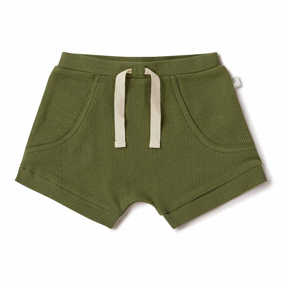 Products Snuggle Hunny Olive Organic Shorts Success